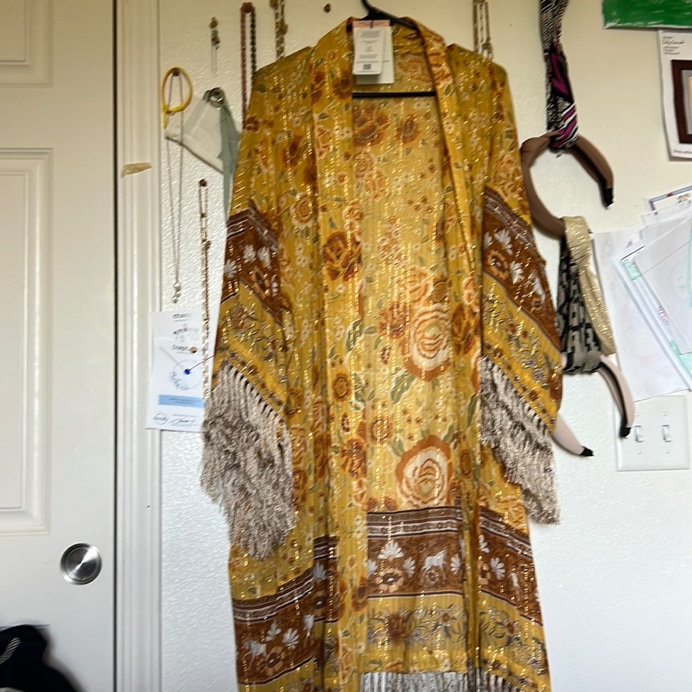COPY - SPELL & THE GYPSY ✨Brand New Mystic Tasseled Robe Sunflower with Belt *R…